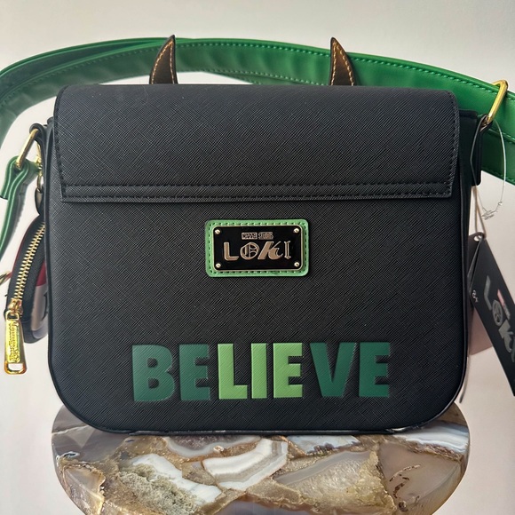 NWT Loungefly Loki for President Cosplay Crossbody Bag Purse Marvel Disney MCU - Picture 4 of 5